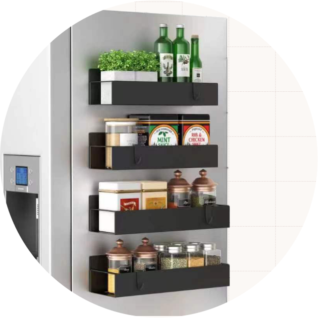 HuggieGems Four-Pack Magnetic Organizers for Fridge