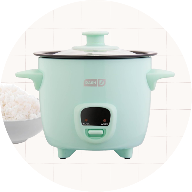 DASH Mini Rice Cooker, 2-Cup Capacity