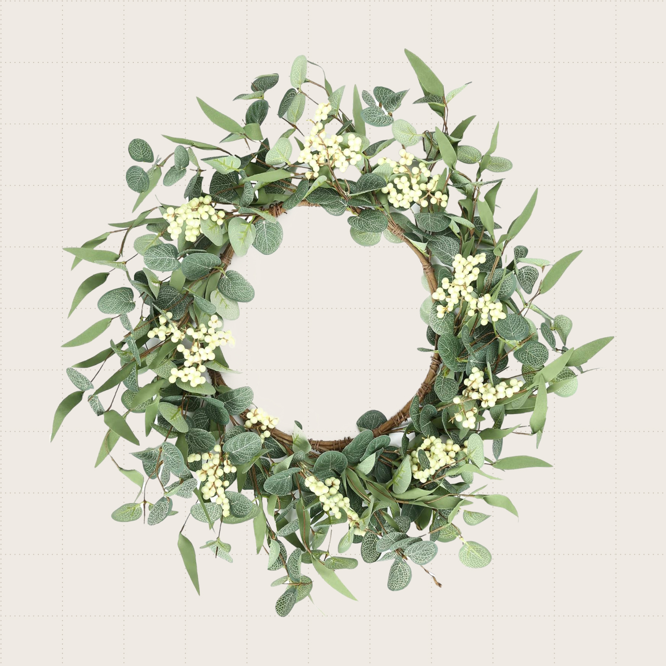 Pinkpum 20-Inch Eucalyptus Wreath