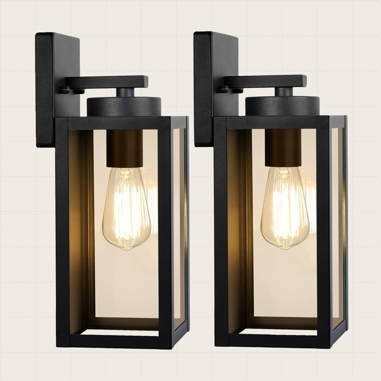 BesLowe Outdoor Wall Light Fixtures, Two-Pack
