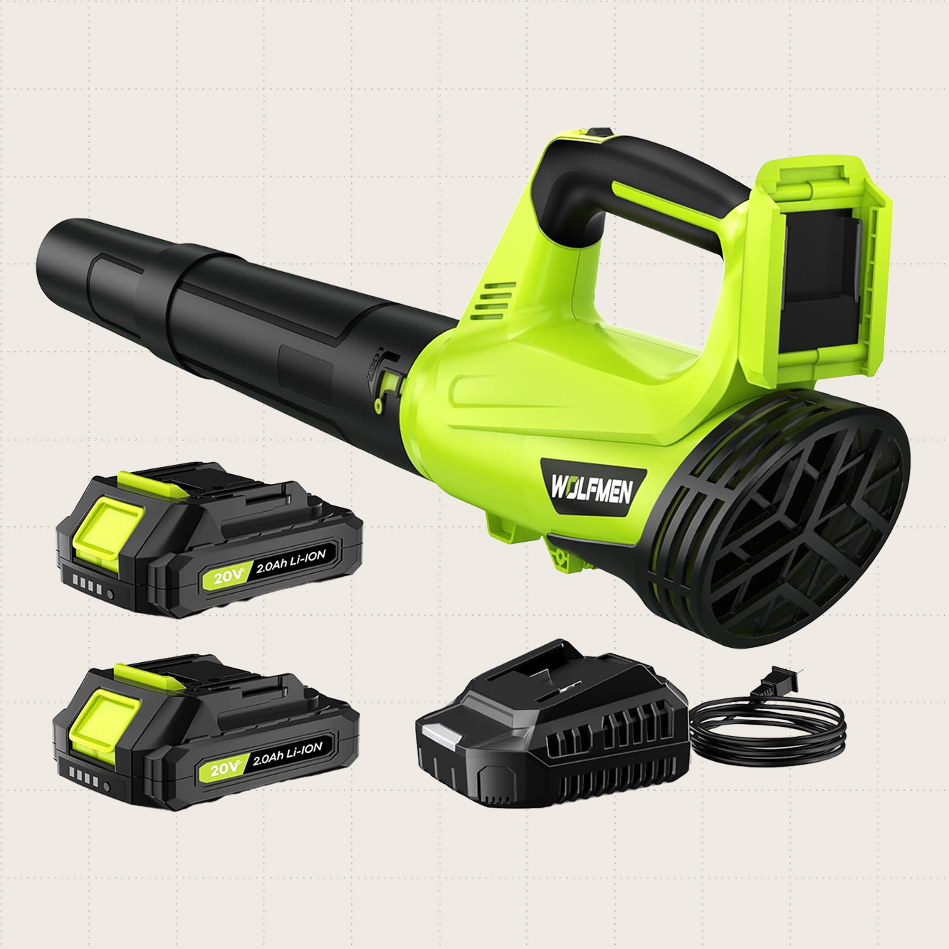 WOLFMEN Cordless Electric Leaf Blower