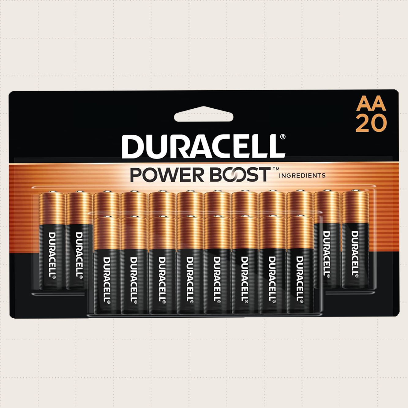 Duracell Coppertop AA Batteries, 20-Pack